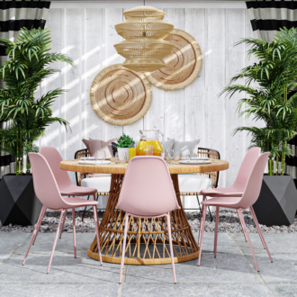 Terrasse im Boho Stil