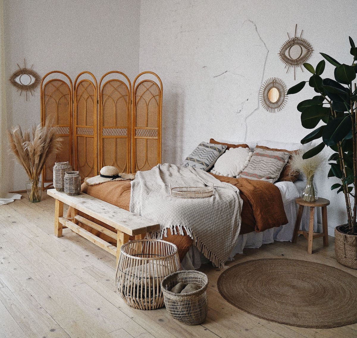 schlafzimmer boho einrichtungsstil