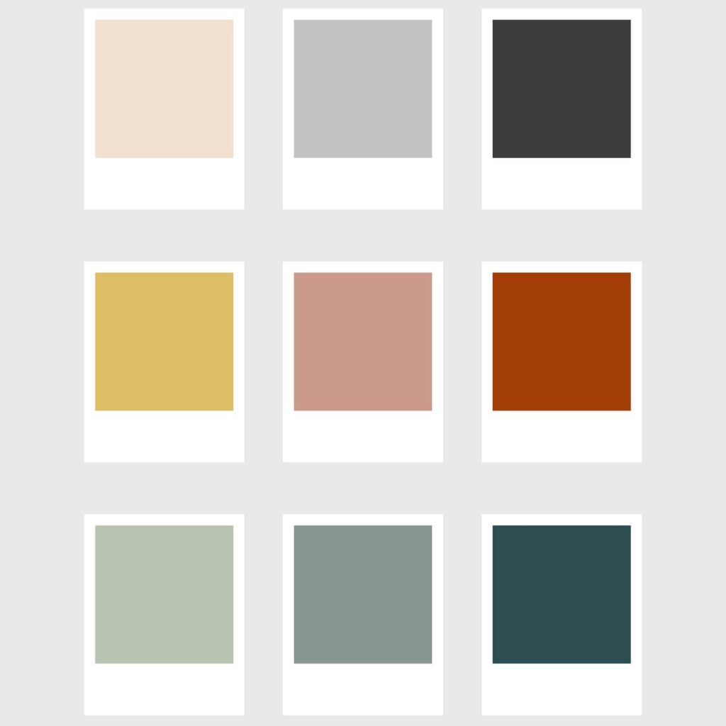 palette kalte farben für wohnzimmerwände