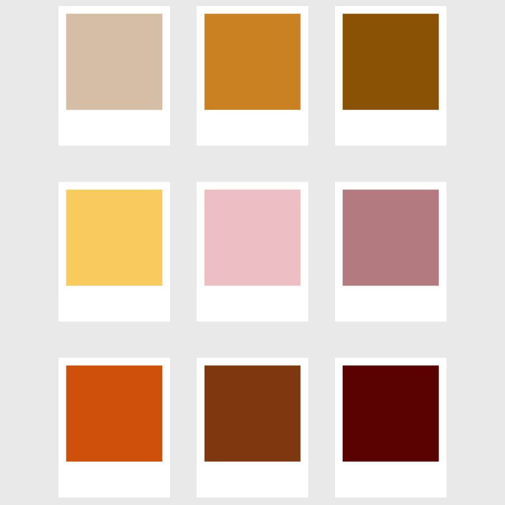 palette warme farben für wohnzimmerwände