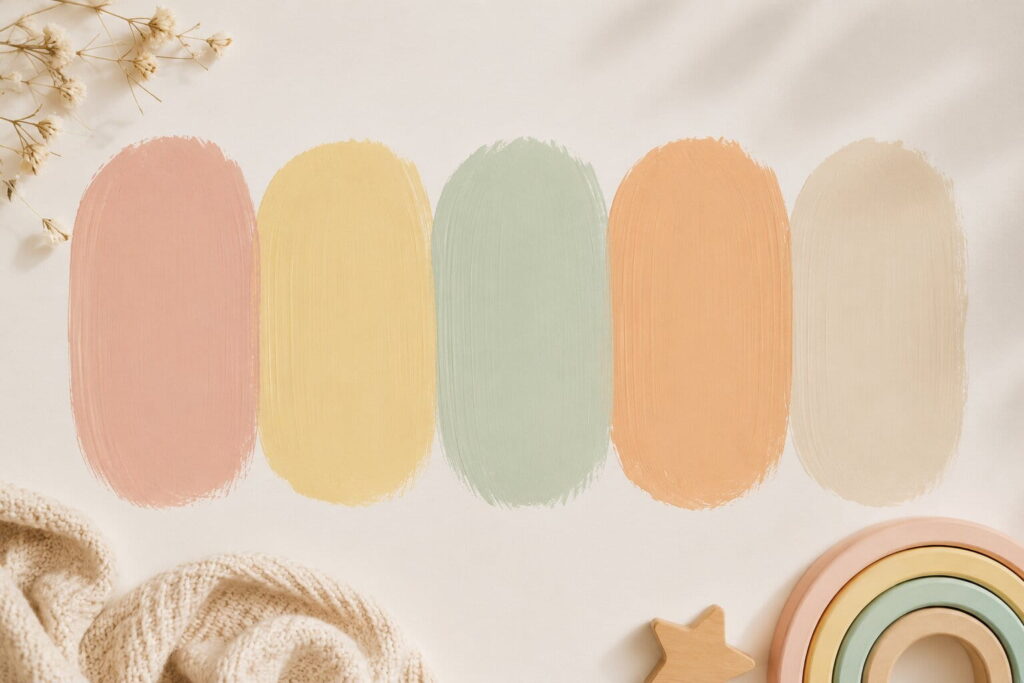 farbpalette kleinkindzimmer