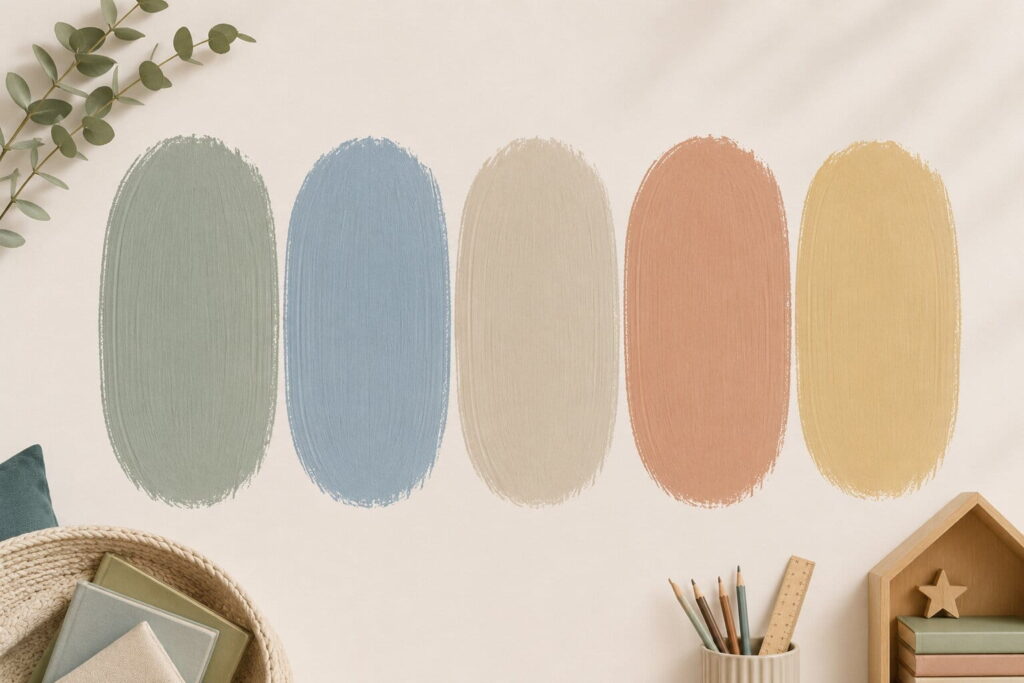 farbpalette schulkinderzimmer