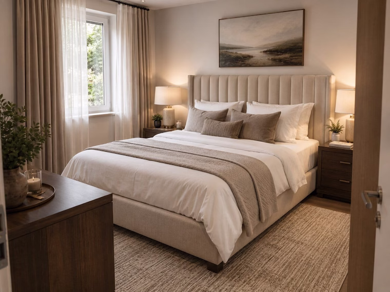 ferienwohnung schlafzimmer mit premium ausstattung
